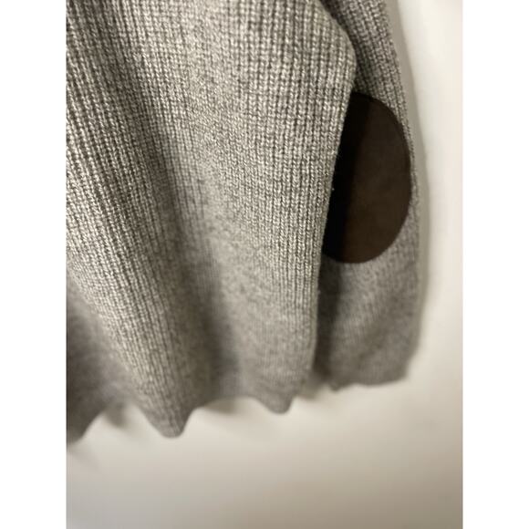 VTG 80s Orvis Men’s Full Zip Wool Cardigan Sweater Suede Patches Men XL- Read - Picture 14 of 16